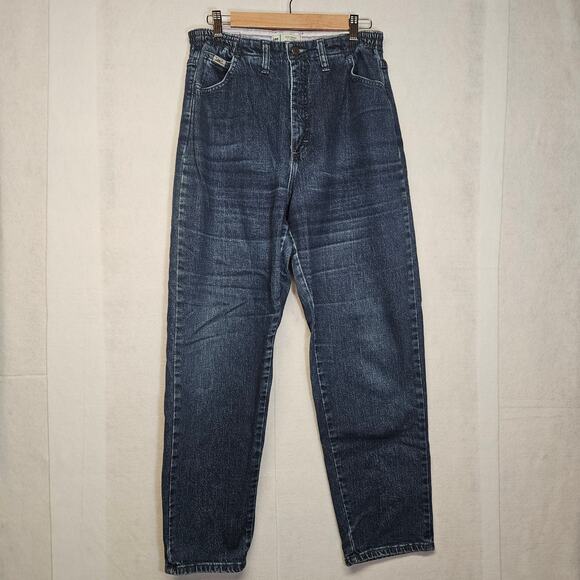 Vintage Lee Womens Side Elastic High Rise Tapered Leg Mom Jeans - Picture 1 of 9